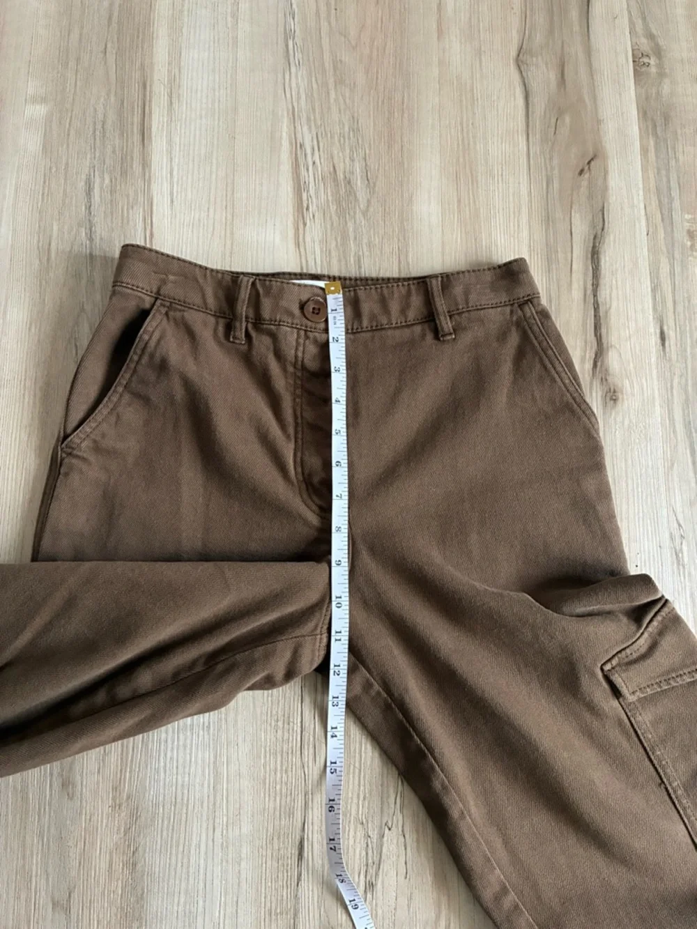 Wilfred Brown Cargo Pants with Side Flap Pockets - Picture 7 of 10